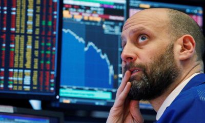 Investor watches markets
