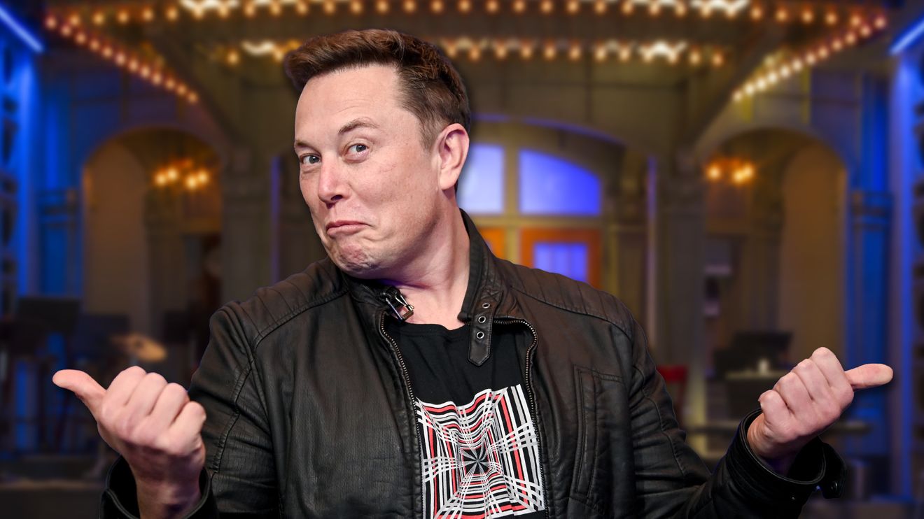 Elon Musk during SNL appearance
