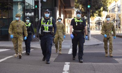 Police and army in Melbourne