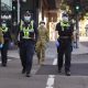 Police and army in Melbourne