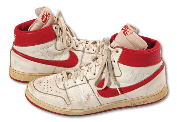 Rare Nike shoes worn by Michael Jordan during rookie season sell at auction  for record $1.47 million 