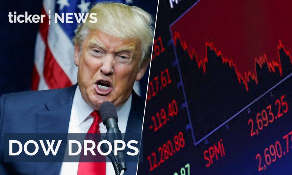 450 Point System Dow falls 450 points amid Trump tariff uncertainty
