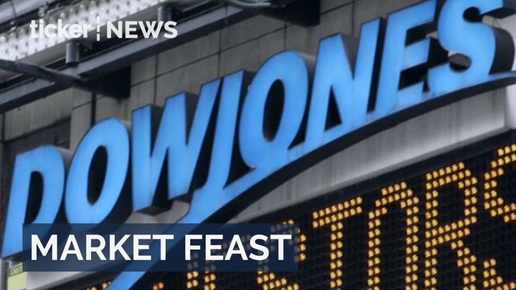 Markets gain momentum ahead of Thanksgiving, with the Dow up 388 points and Oracle rising 4% amid investor optimism.