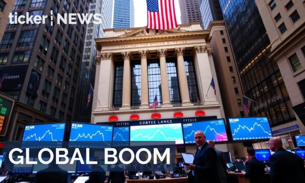 Global stocks rise to record highs in 2025