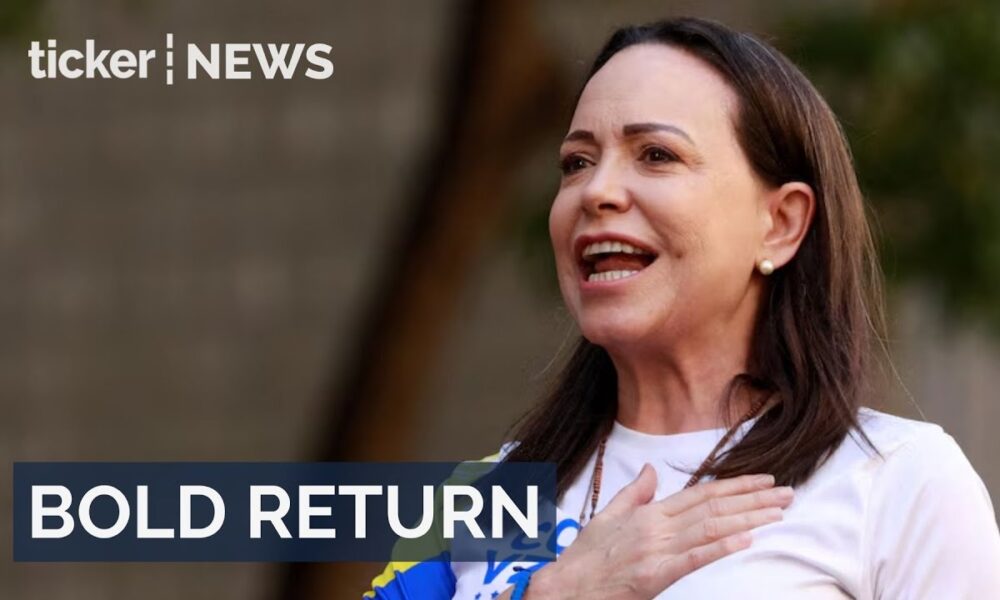 Venezuela’s opposition leader vows return and calls for free elections