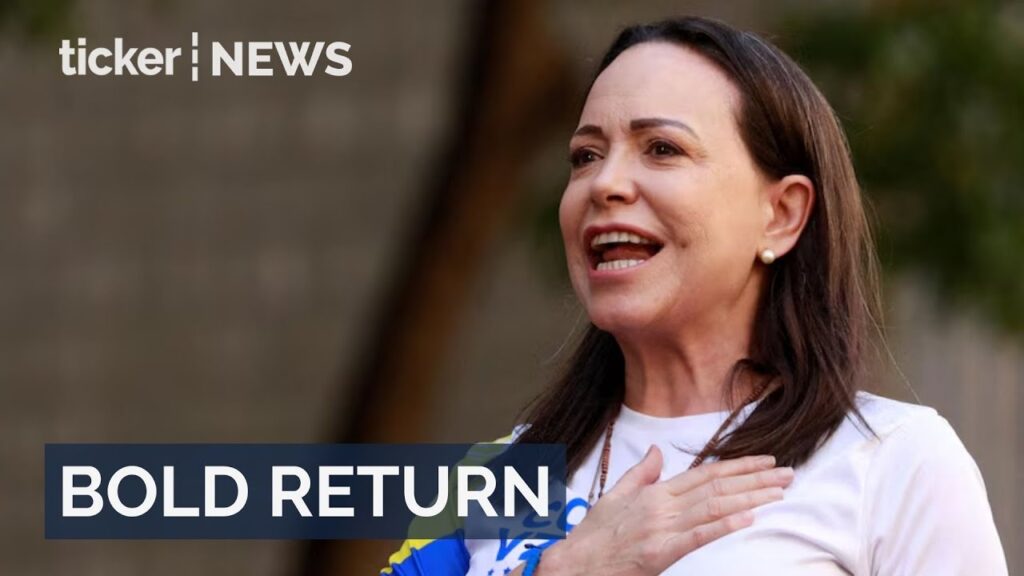 Maria Corina Machado plans return to Venezuela, urging fair elections and release of political prisoners amid political pressure.