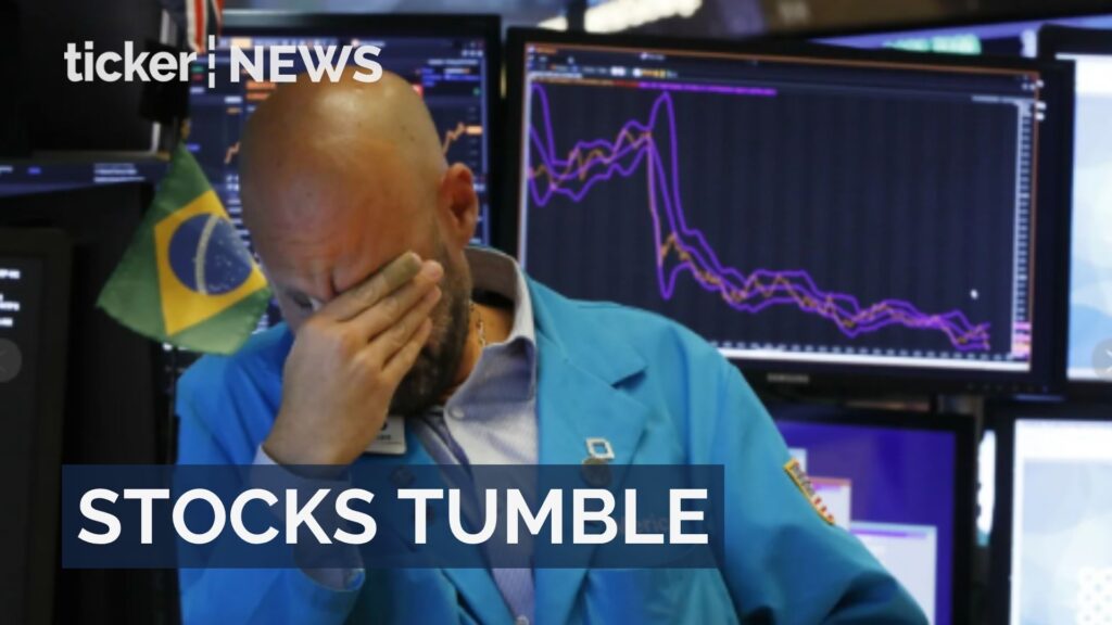 U.S. stocks plunge with Dow in correction amid ongoing Middle East tensions and rising inflation fears