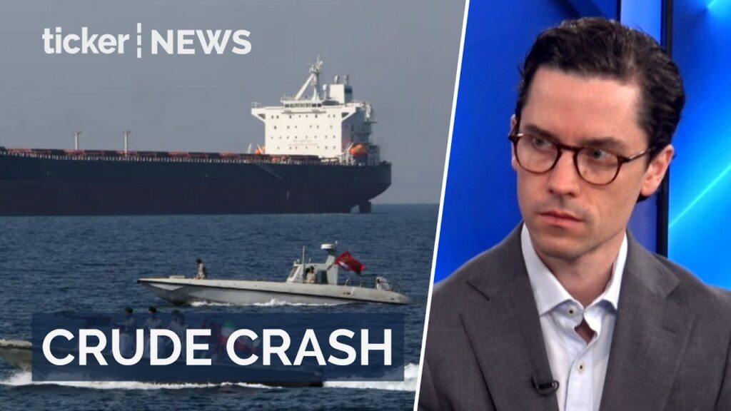 Stocks plummet over 1,000 points amid oil price surge and Iran tensions; market implications discussed by Kyle Rodda.