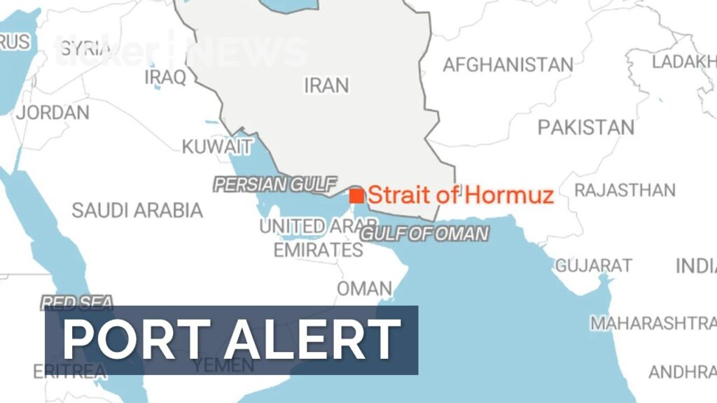 U.S. warns civilians to avoid Hormuz ports due to military threats amid rising tensions with Iran.