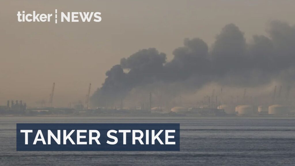 Iran set an oil tanker ablaze near Dubai, but authorities contained the fire with no injuries or leaks.