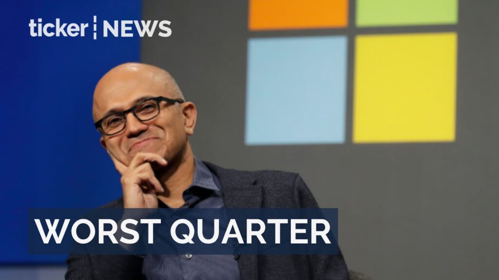 Microsoft suffers worst Wall Street quarter since 2008 amid AI concerns, stock falls 23% while facing rising competition and costs
