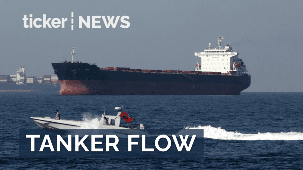 Traffic in Strait of Hormuz sees slight increase as oil supertankers navigate waterway despite ongoing tensions