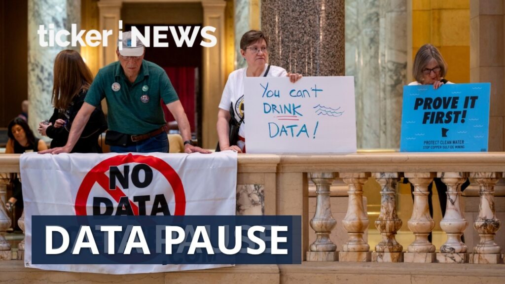Environmental groups demand a datacentre development halt until stronger regulations are in place amid community concerns.