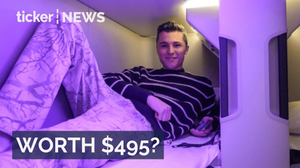 Air New Zealand turns unused cabin space into economy bunk beds