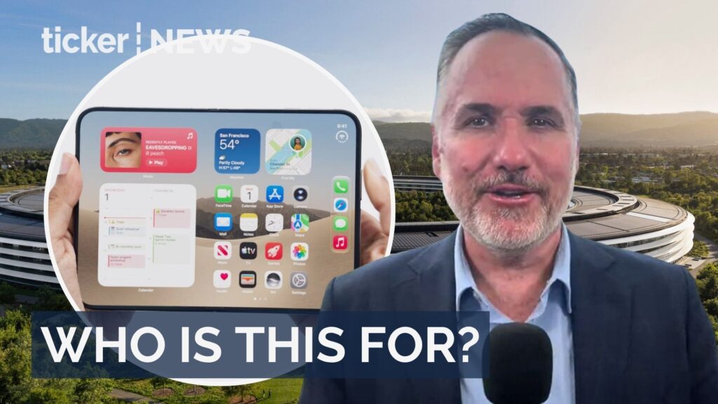 Apple's new foldable iPhone's high price raises questions about value and target customers, says tech expert Trevor Long.
