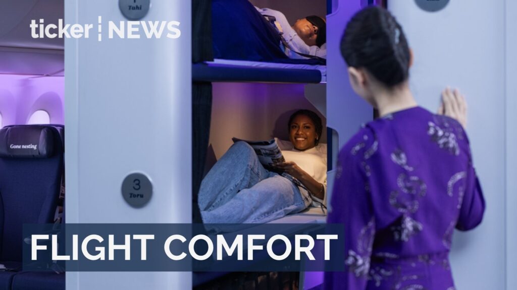 Air New Zealand's SkyNest bunk beds offer comfort for economy travelers on long-haul flights, available December for $495.